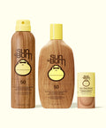 SPF 50 Spray + Lotion + Face and Body Stick 40 Bundle - Original, 8oz Bottle, 6oz Spray